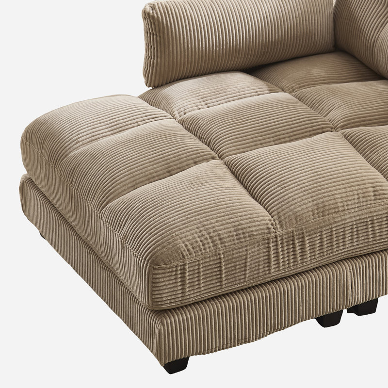 Chaise longue surdimensionnée, Kaki
