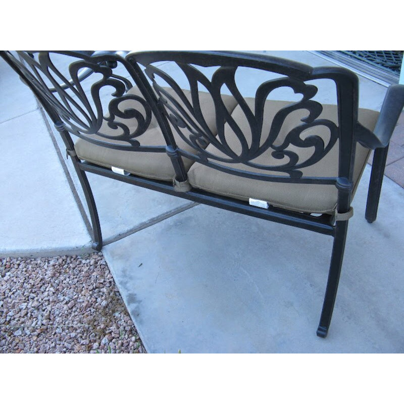 Allene Metal Outdoor Bench