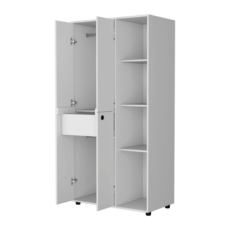 Armoire 1 tiroir Austin, Blanc
