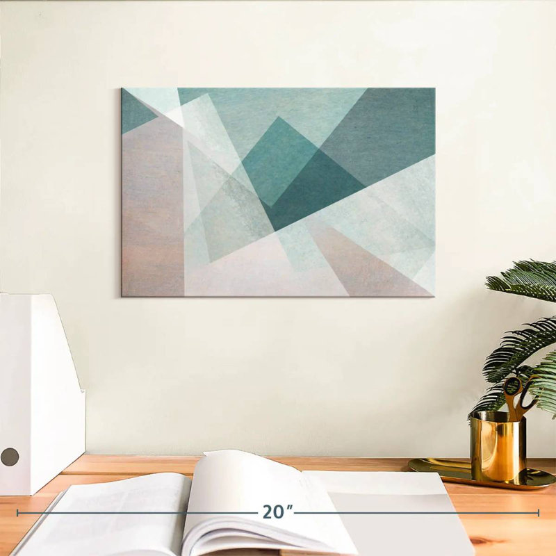Avery Overlapping Shapes Abstract, 8" H x 12" W