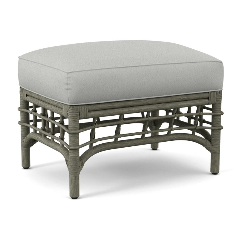 Bridgehampton Ottoman, Oslo Grey; 0820-85, Sea Glass