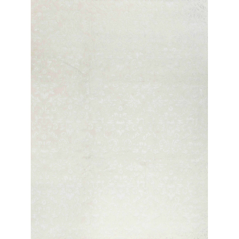 Tapis blanc de haute qualité noué à la main