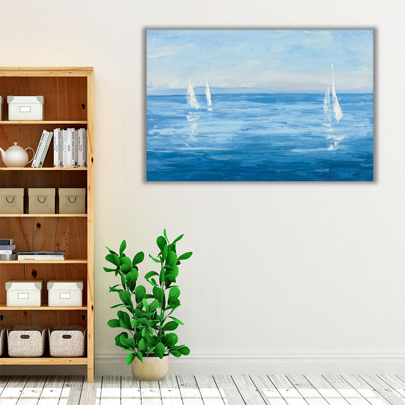 «Open Sail with Turquoise», reproduction d'art sur toile, H 20 po x l 30 po