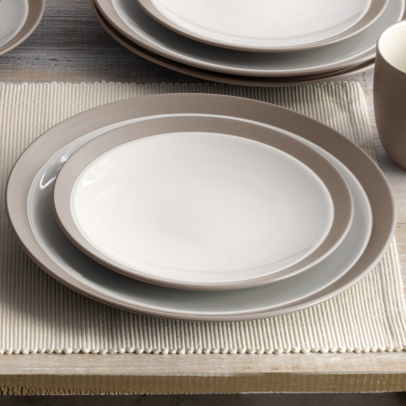 Noritake Colorwave 4-Piece Curve Place Setting, Clay