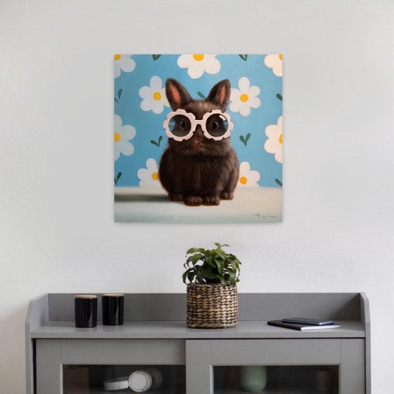 Art floral contemporain, H 18 po x l 18 po