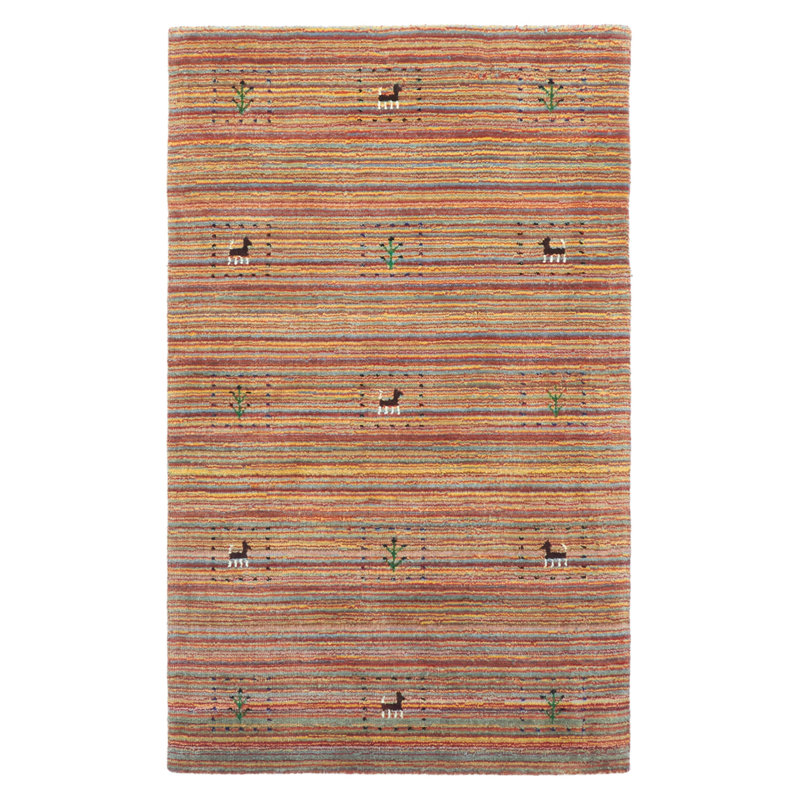 Kashkuli Gabbeh Red Rug 3'0" x 4'9"