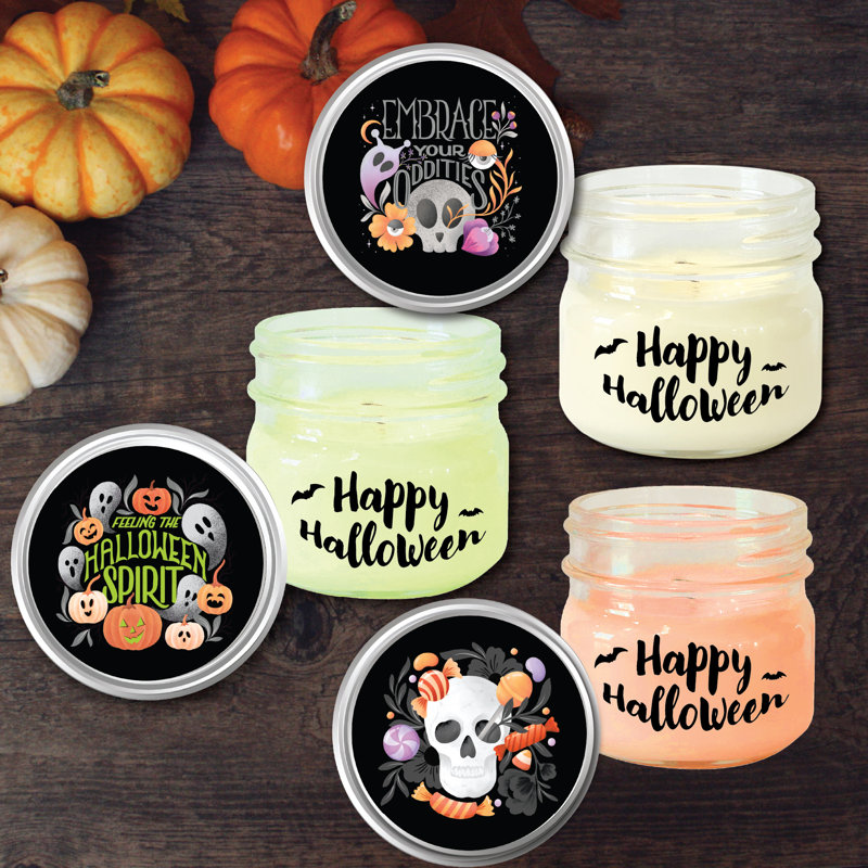 Bougie d'Halloween 8 oz d'Halloween Spirit Ensemble