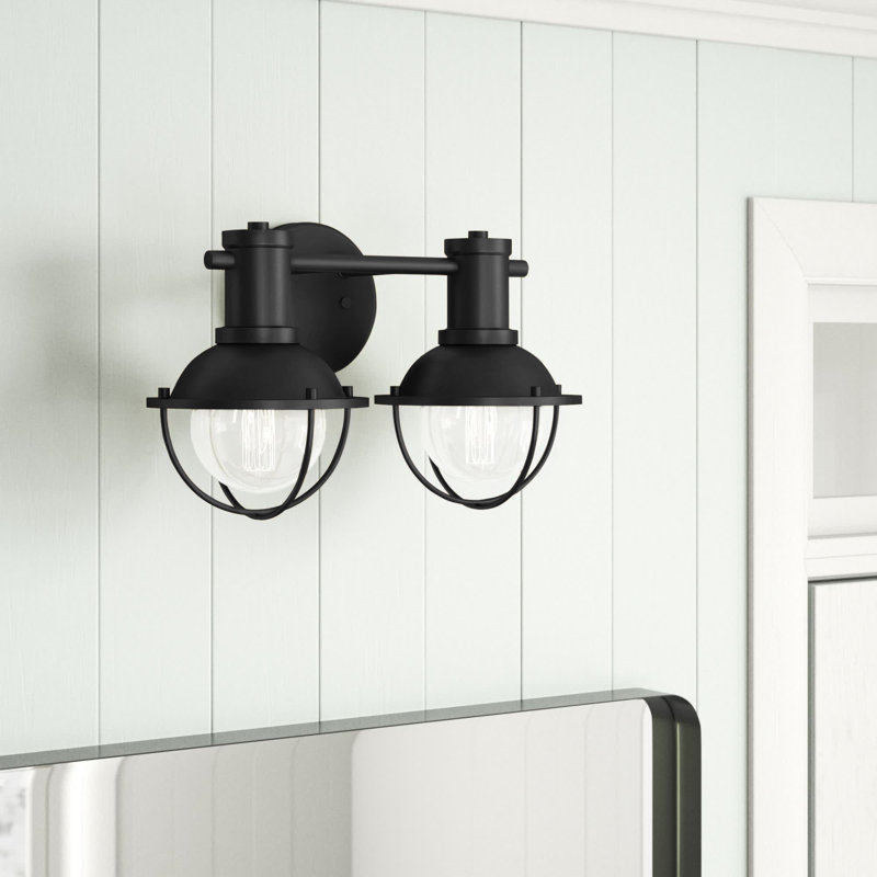 Perego 2 - Light Dimmable Vanity Light, Matte Black