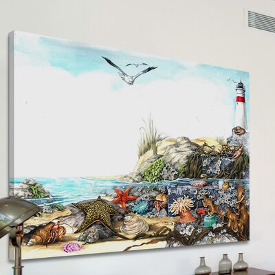 Undersea Life' Painting Print on Wrapped Canvas -  Marmont Hill, MH-CSTLCT-15-C-39