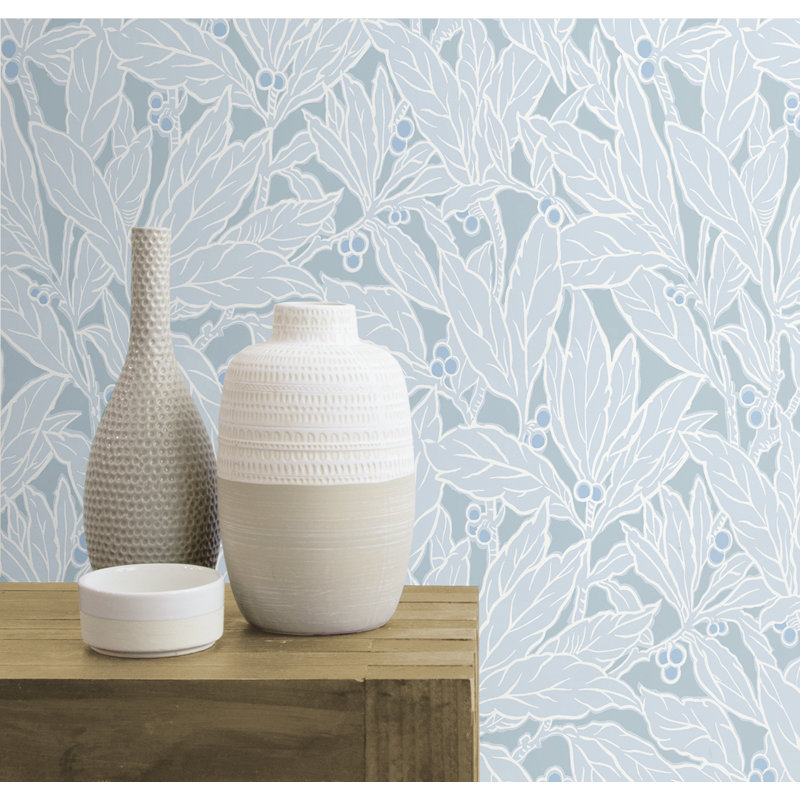 Floral Roll, Powder Blue