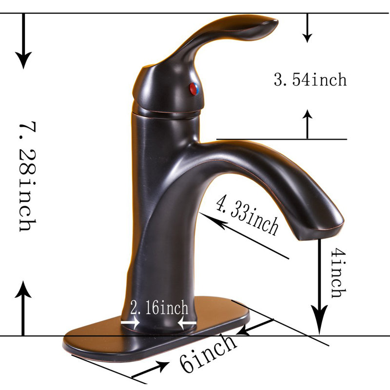 Single-handle Bathroom Faucet, Oil Rubbed Bronze