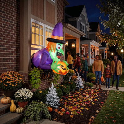 Sorcière effrayante d'Halloween de 4,43 pi
