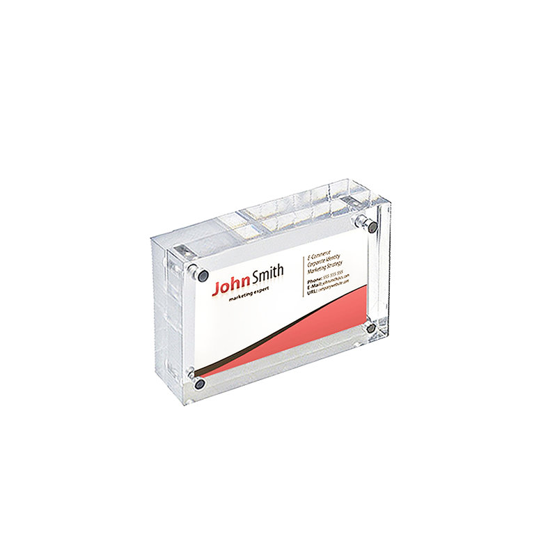 Clear Acrylic Magnetic Photo Frame Block 4.5" x 3" Vertical/Horizontal