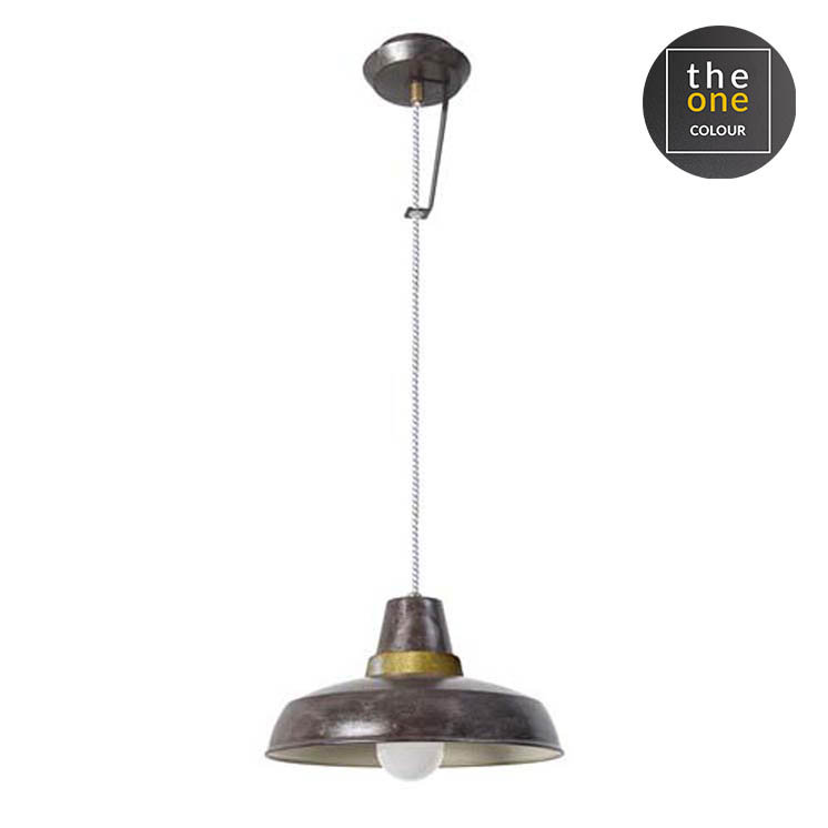 Newtown 1 - Light Dome Pendant, Old Brown Gold