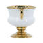 Vase à fleurs électrique plaqué or - blanc-1202044735