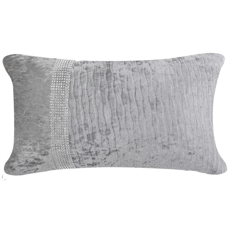 Amity Rectangular Throw Pillow Cover, Grey