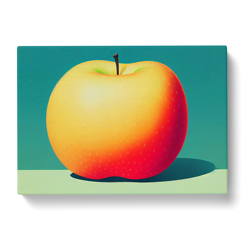 Single Apple Fruit Vol.2 - Wrapped Canvas, 35cm H x 50cm W x 3cm D