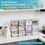 Tiroirs de rangement transparents empilables, 8 paniers de rangement en acrylique avec poignées pour meuble-lavabo, maquillage, armoires de cuisine, sous évier, garde-manger et rangement