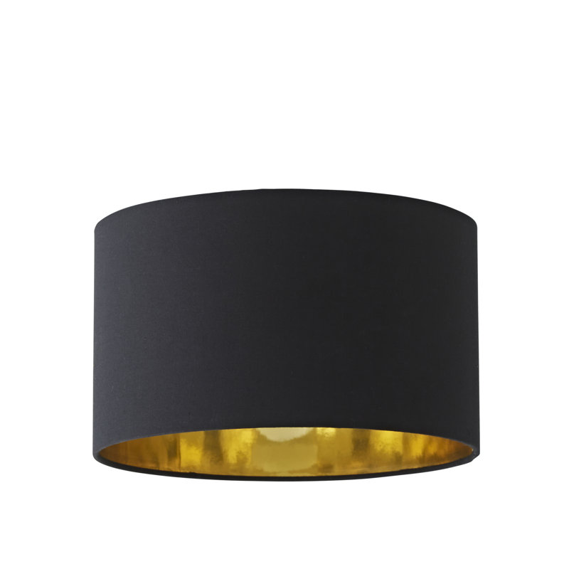 Svana 15cm H Linen Blend Lamp Shade in Black