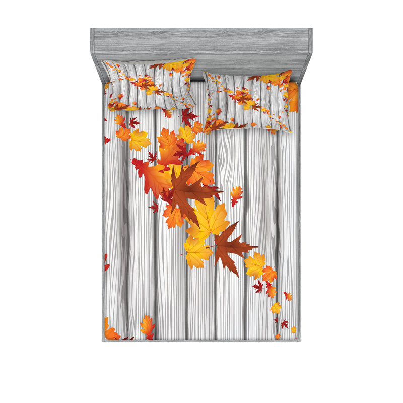 Ensemble de draps et taies décoratives Ambesonne, Ensemble de draps pour lit double avec 4 taies d'o