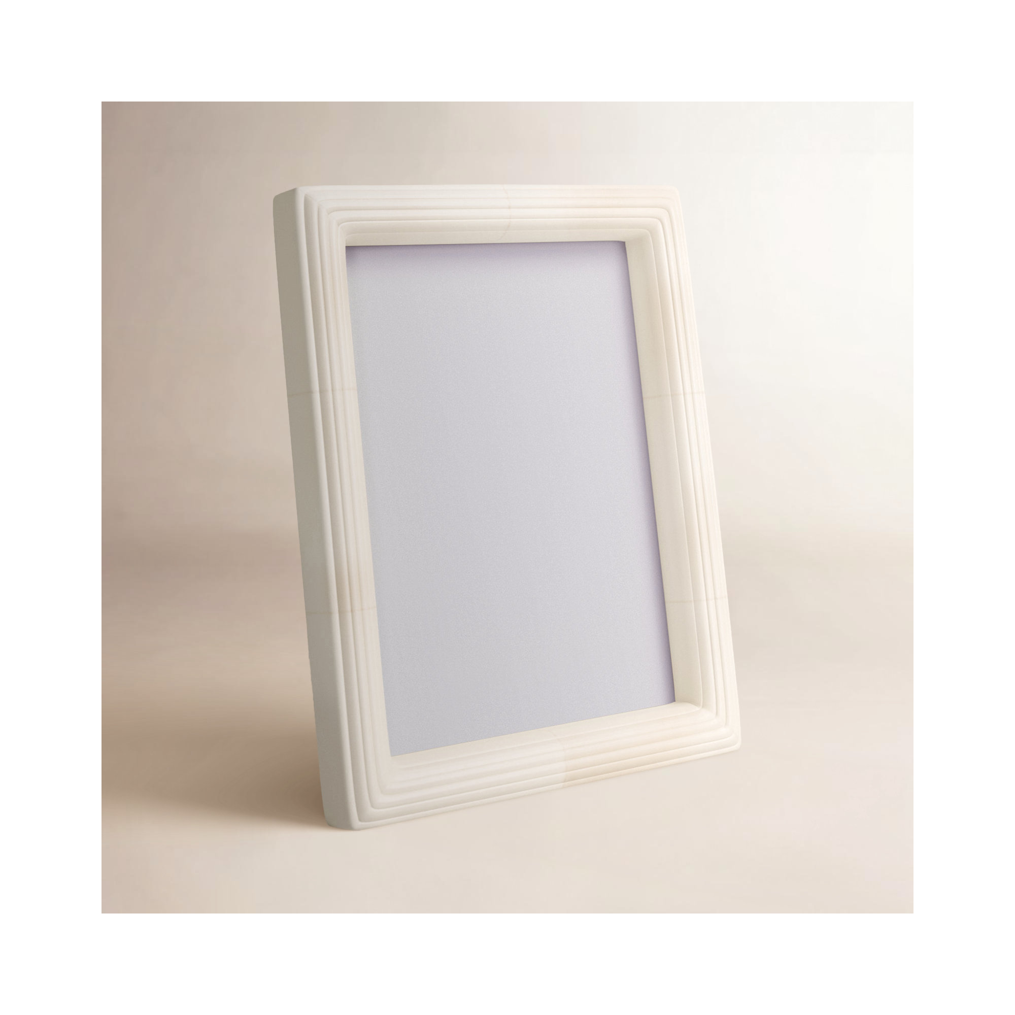 Zuriah Bone Matte Picture Frame, 8" x 10", White