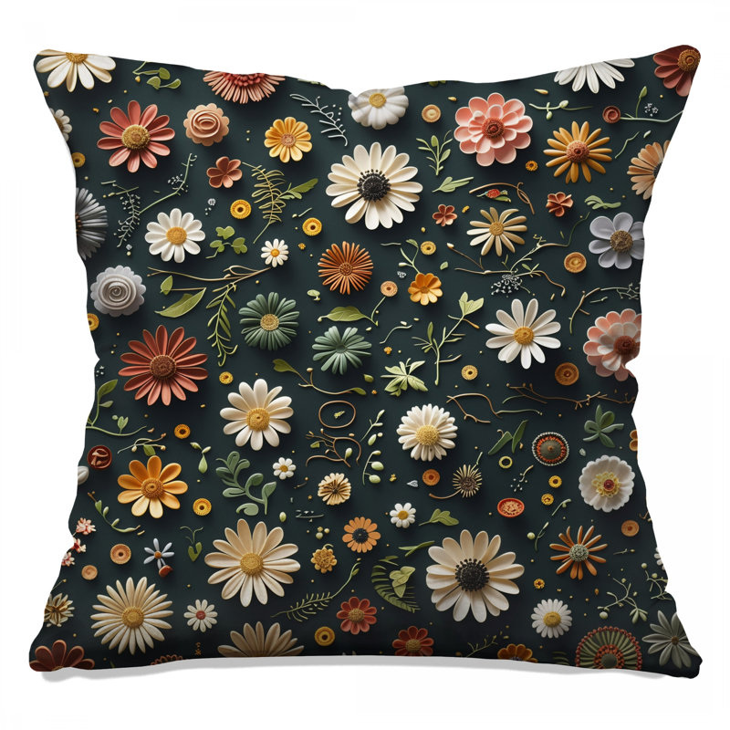 Coussin Floral, 20 x 20 inches