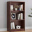 Bibliothèque autoportante réglable en bois à 5 tablettes, parfaite pour l'organisation de la maison et du bureau en gris-1408678311-1462818944