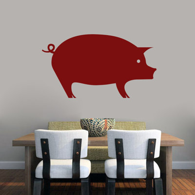 Décalcomanie murale porc