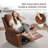 36.22" Faux Leather Manual Swivel Rocker Recliner-281734402