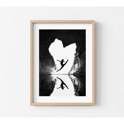 Cave Reflection Print: Home Wall Art