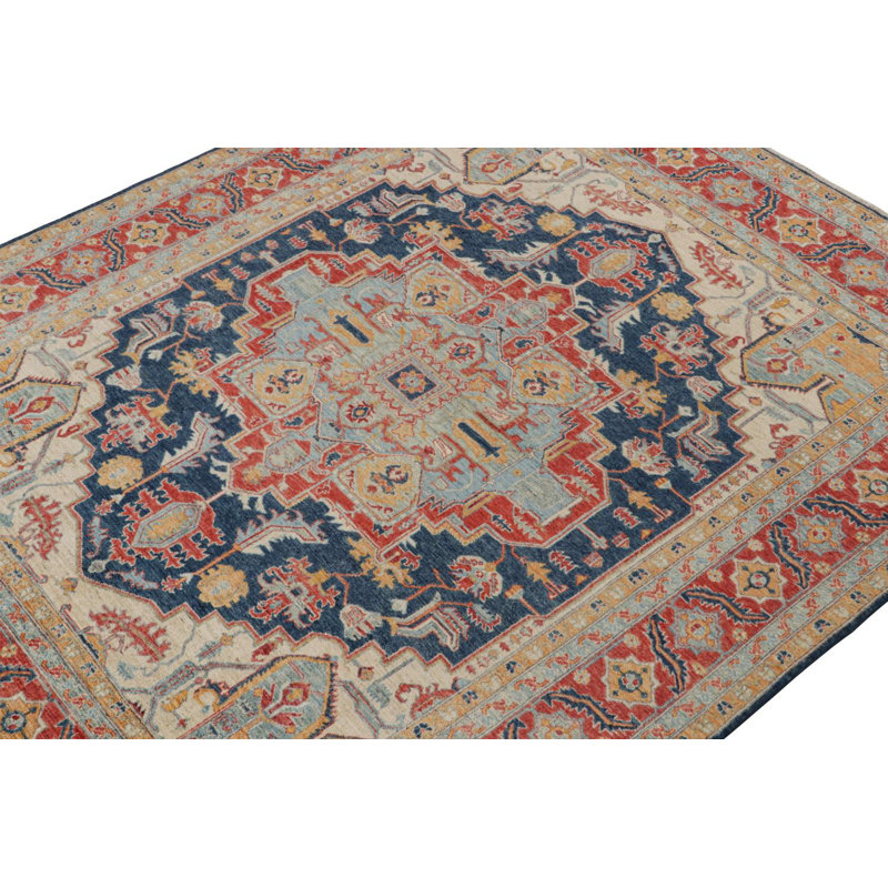 One-of-a-Kind Rectangle 8’1” X 9’9” Hand Knotted Area Rug