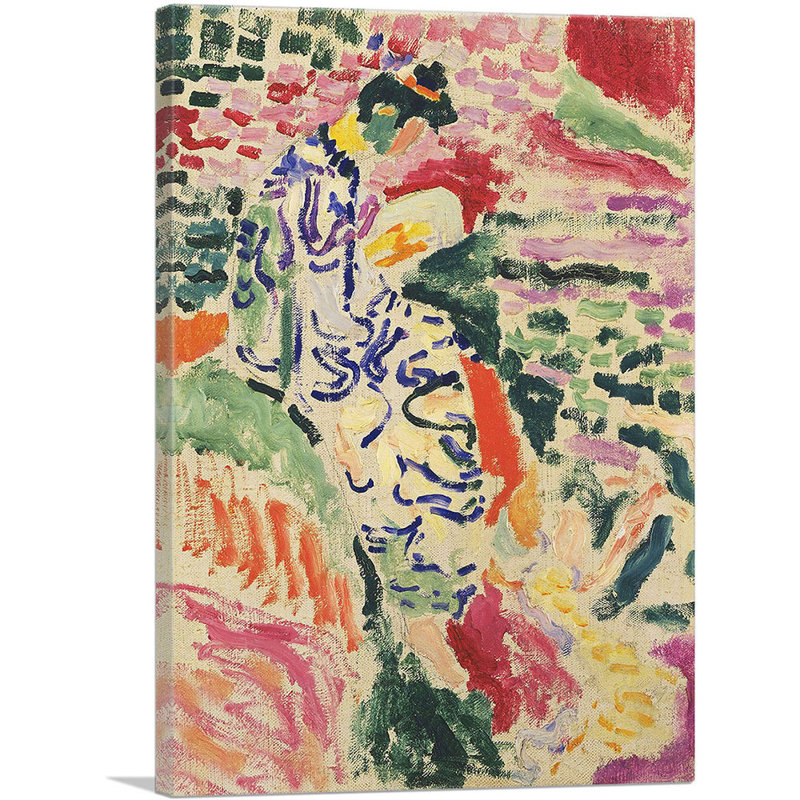 «La Japonaise Woman Beside the Water 1905» par Henri Matisse, reproduction d'art sur toile tendue