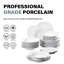 Elisa Series, 36-Piece Ivory White Porcelain China Dessert Set, Service For 12