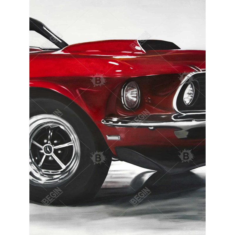 Classic Red Car Duvet Cover - Man Cave Home Decor