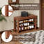 Adjustable shoe-changing bench with hidden storage