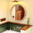 Round Wall Mirror, Decorative Hanging Mirror for Bathroom, Bedroom, Entryway