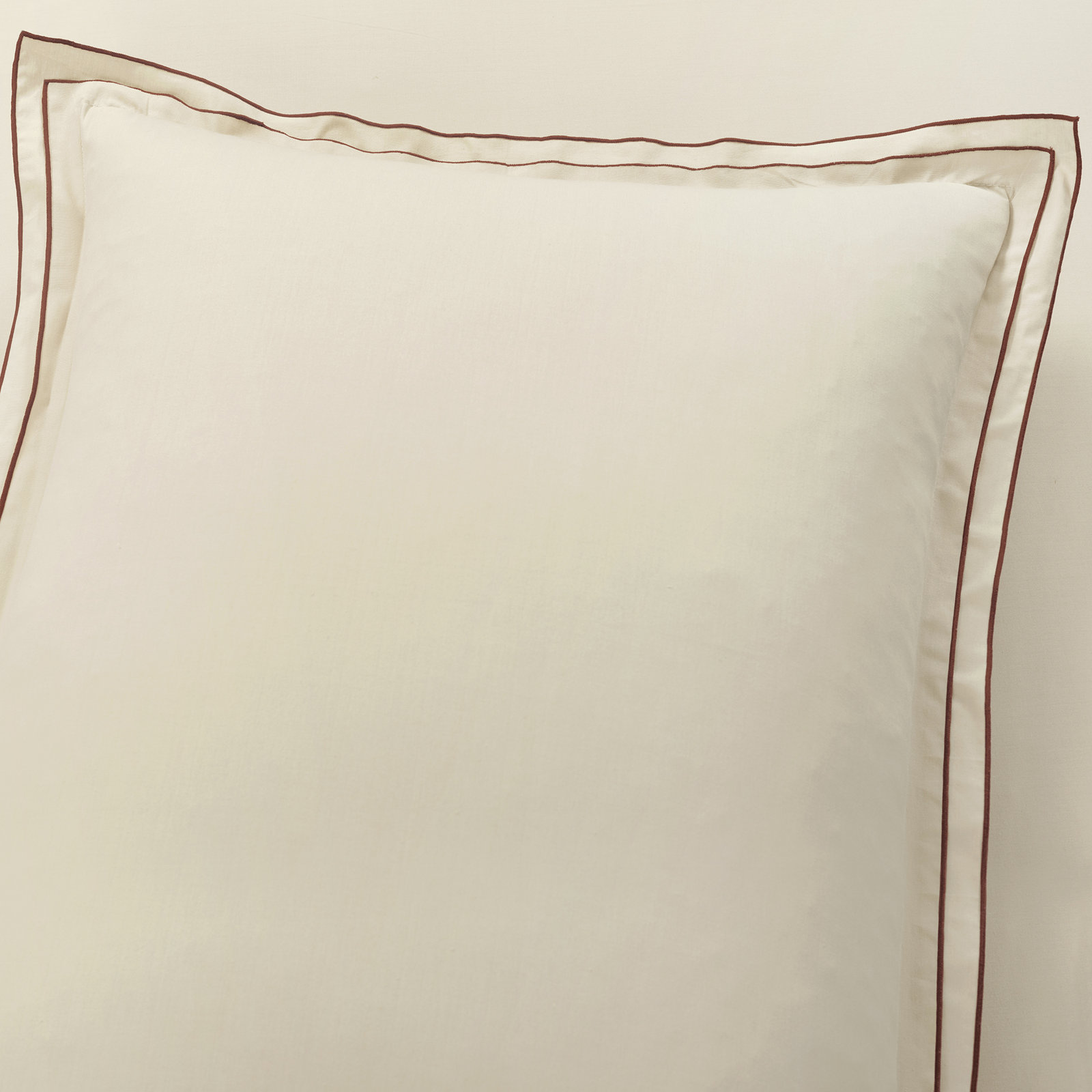 Hampton Embroidered Cotton Duvet Cover Set, King Duvet Cover + 2 King Shams, Beige