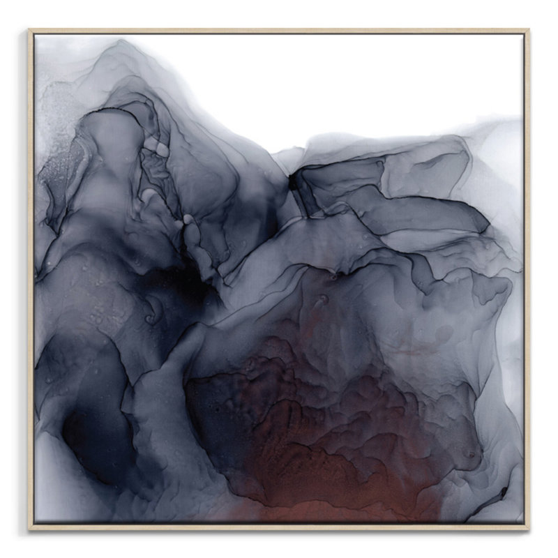 Hillside 1 Piece Painting on Canvas, 62.5 cm H x 62.5 cm W x 4 cm D, Timber Floater Frame