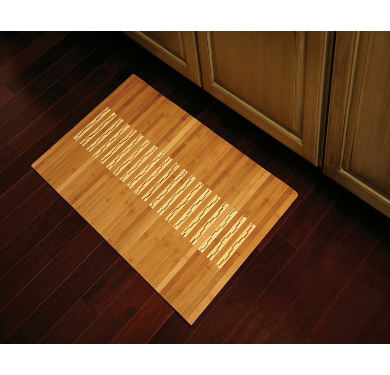 Bamboo Non-Slip Bath Rug, Rectangle 20" x 32"