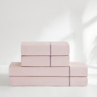 Linear Cotton Sheets Hushed Violet 4 Piece Set Queen