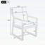 Chaises d'extérieur pour le patio, la cour et le jardin en bois durable-863574961-863574974