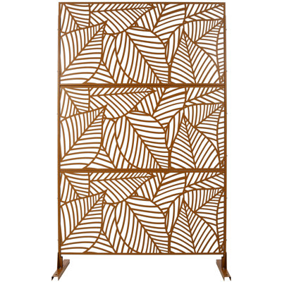 Outdoor & Indoor Privacy Screen Metal Privacy Screen 76" H×48" W