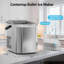 Machine à glaçons portable - production rapide 26LBS / 24H, compatible WiFi avec contrôle intelligent pour la maison et les voyages