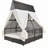 Outdoor Patio Daybed with Adjustable Backrest and Multiple Comforts-405988191