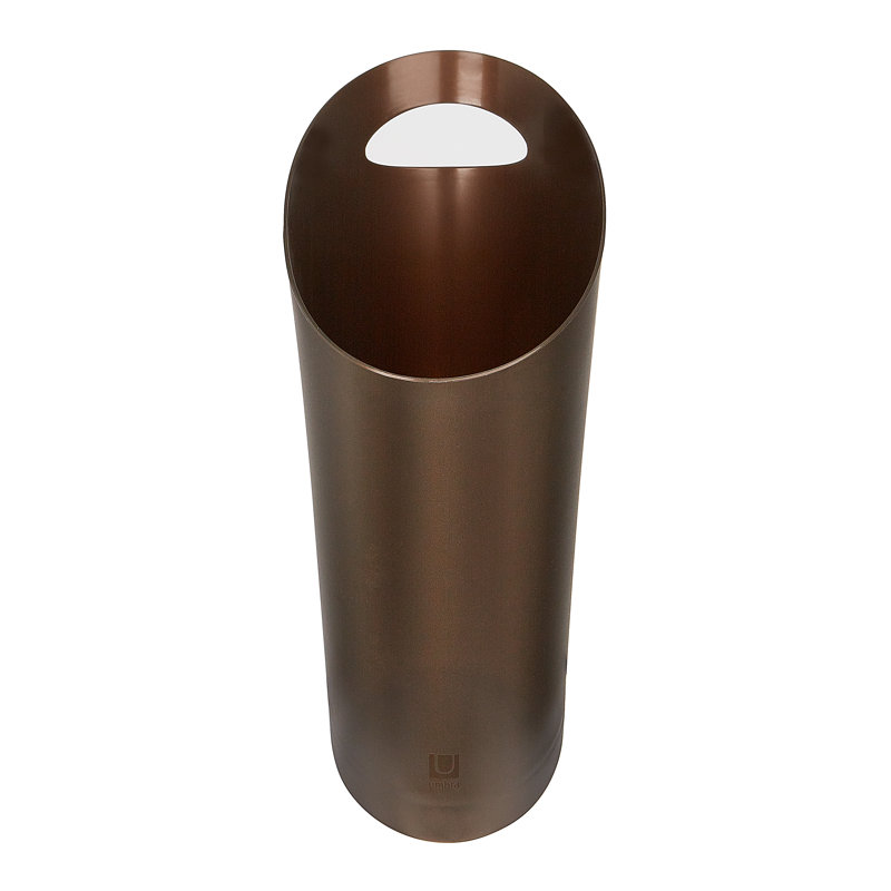 Bronze Slim Plastic Touchless Wastebasket for Kids