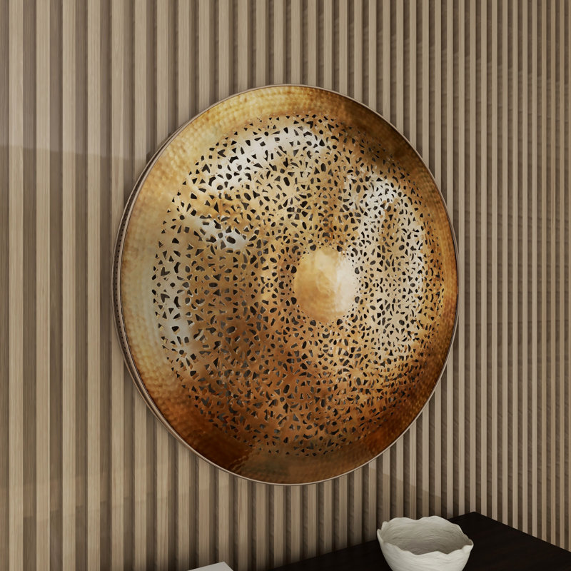 Boho Abstract Wall Decor, Bronze