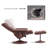 Faux Leather Swivel Recliner-2106119698