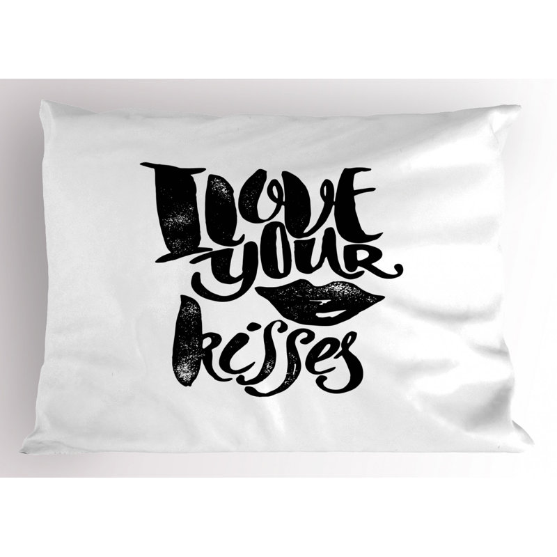 Kiss Polyester Sham Set, Queen