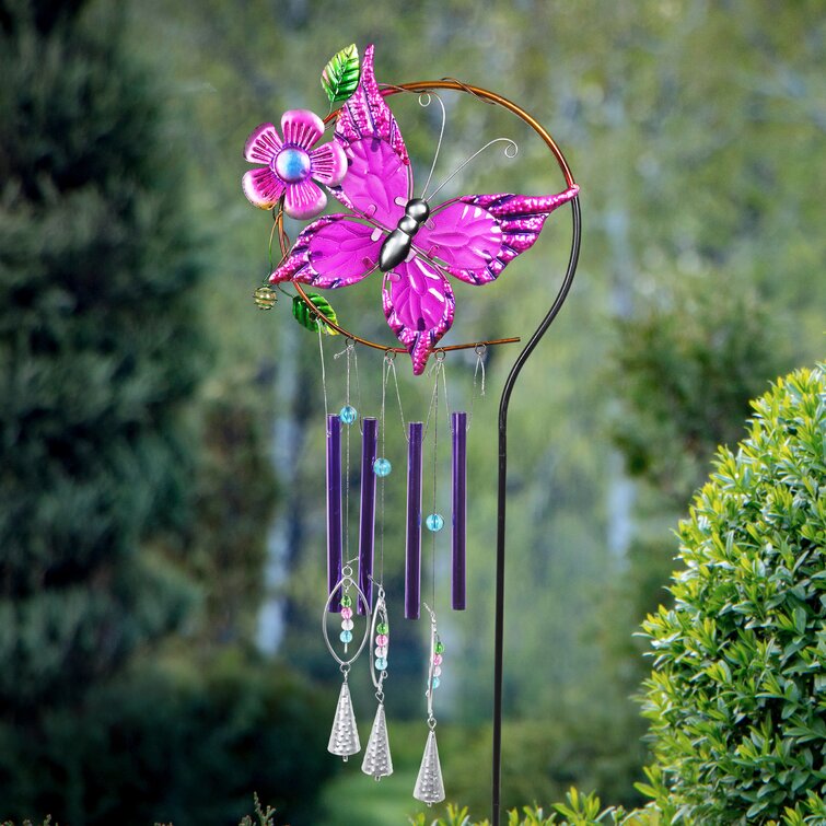 Enchanted Garden® 36 Hummingbird Wind Chime Yard Stake at Menards®