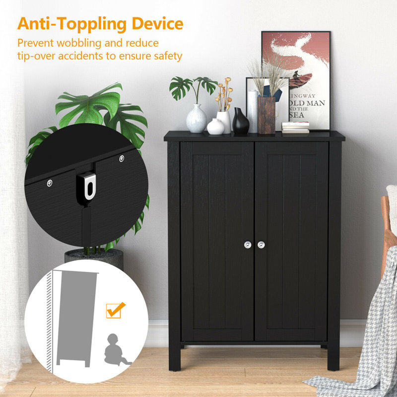 Bathroom Cabinet, Black